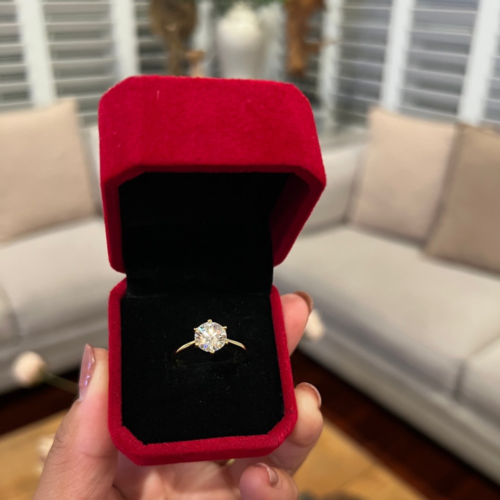 Moissanite Ring 925 Sterling Silver NEW!